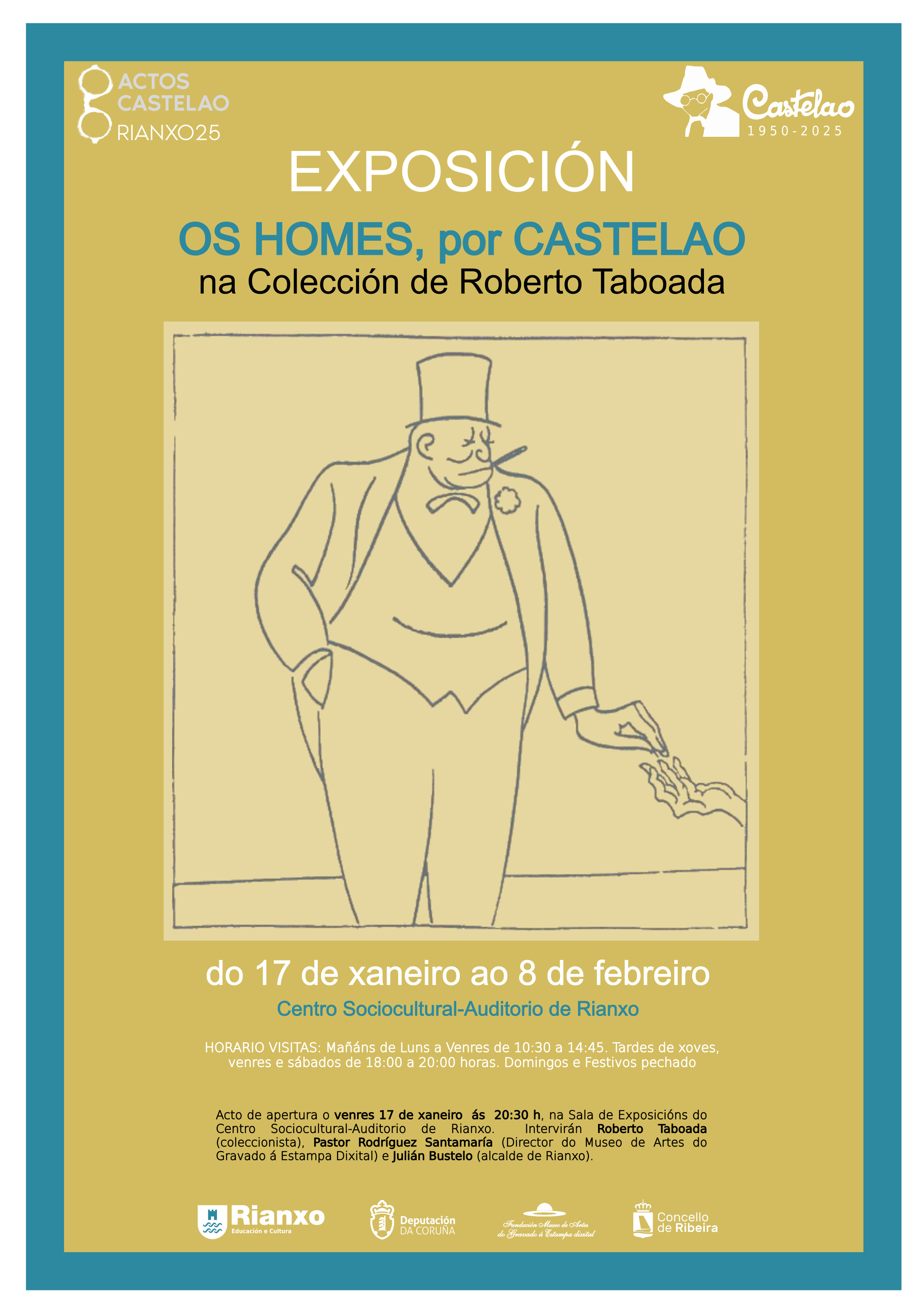 OS HOMES, por Castelao, na colección de Roberto Taboada