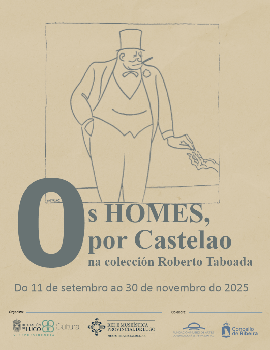 Os homes, por Castelao na colección Roberto Taboada