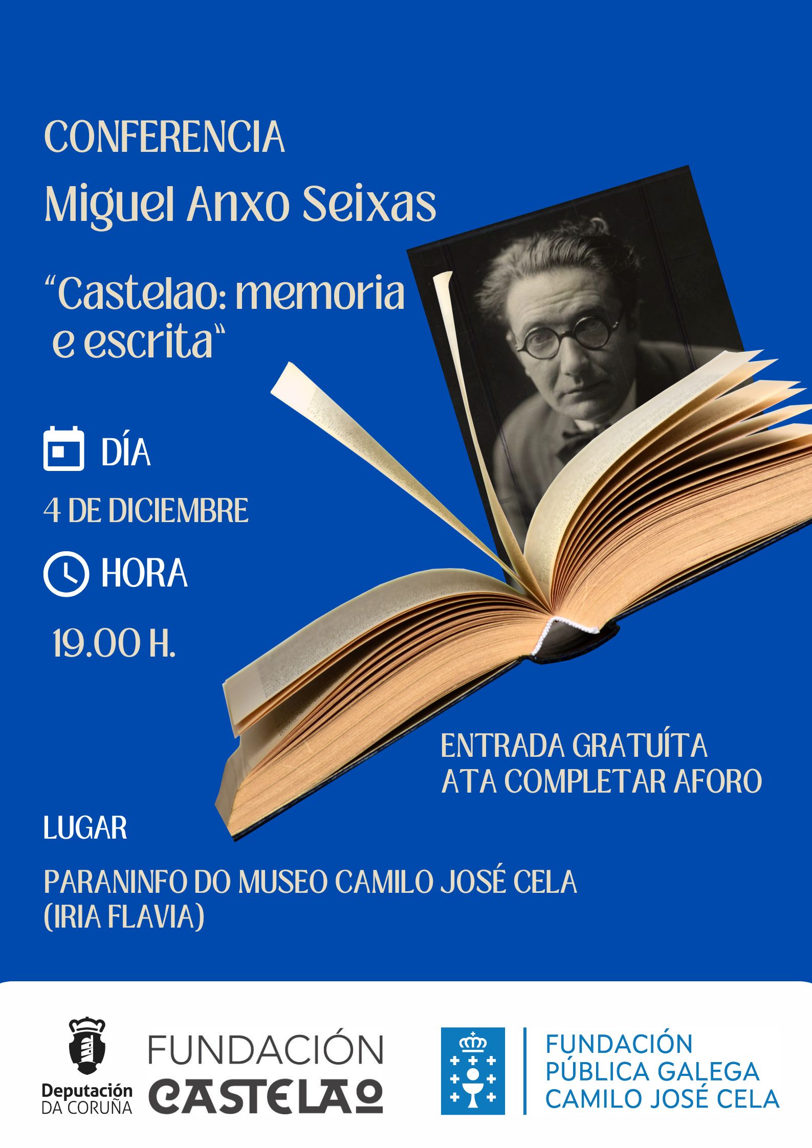 Celebración do Ano Castelao na Fundación Camilo Jose Cela